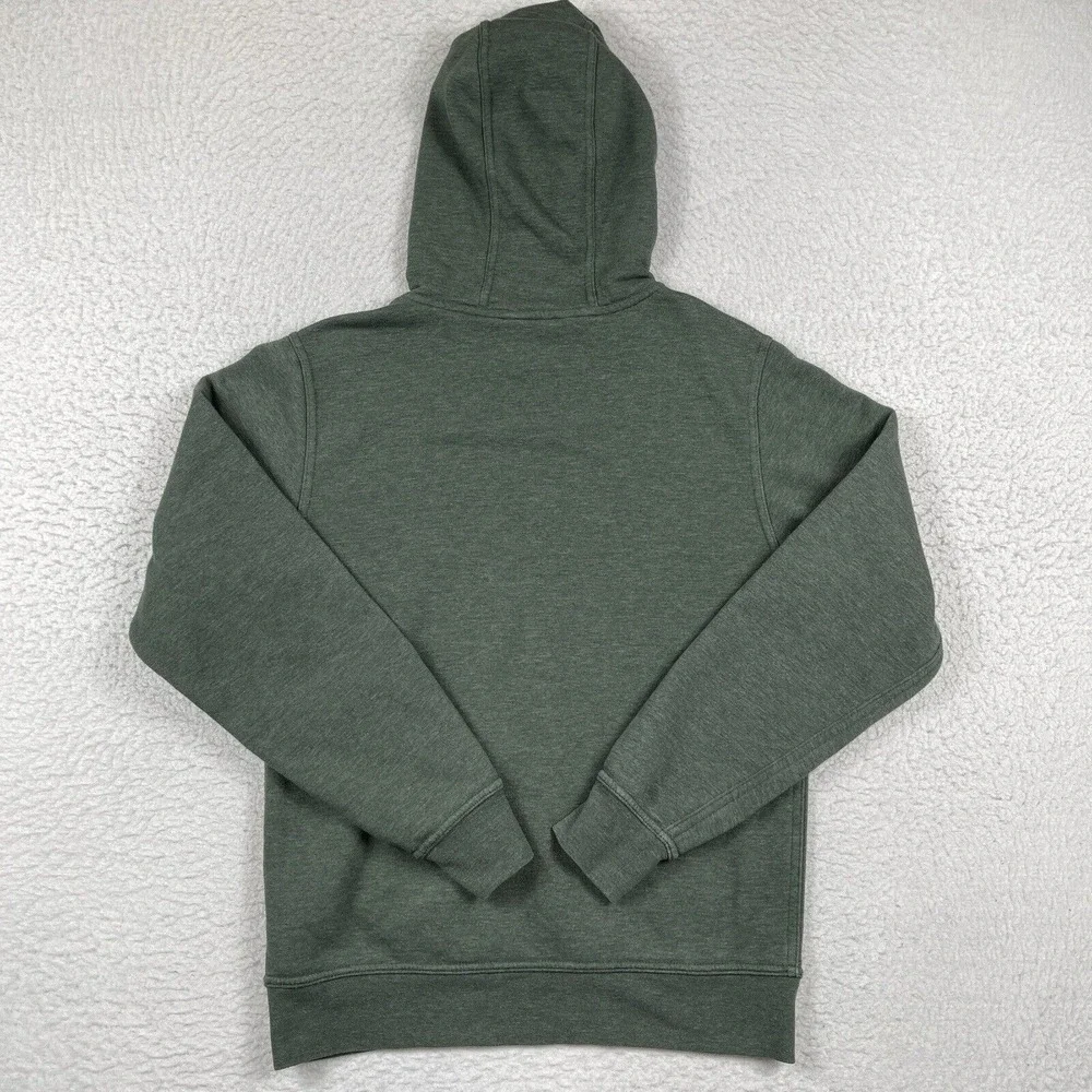The North Face Sweatshirt Mens Small Green Hoodie Halfdome Camo Fleece Hiker‎